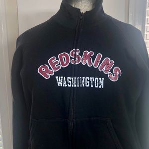 NFL Washington Redskins zip up L Med Blk
